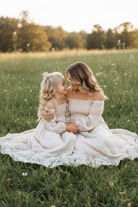 INDIE BLUE Women Women's Pippa Maxi (natural chiffon)