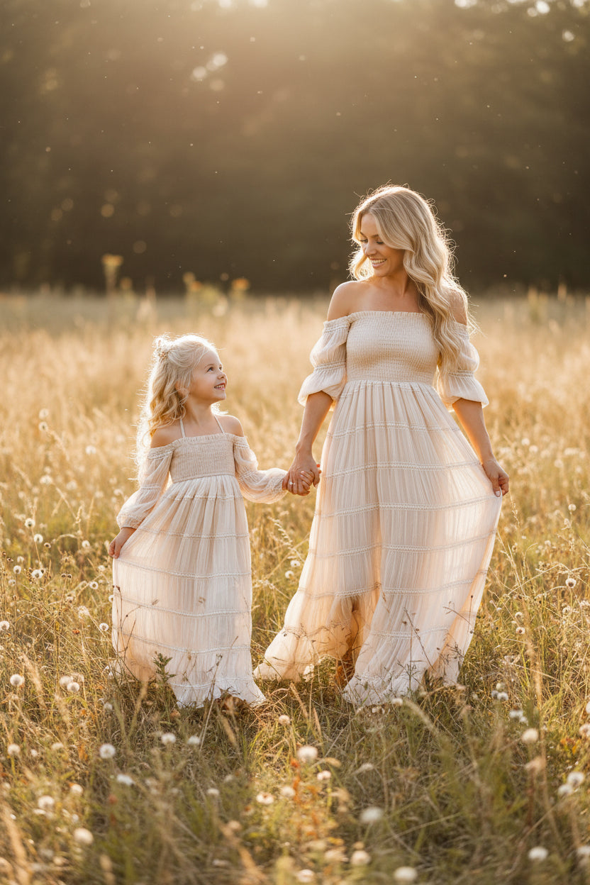 INDIE BLUE Women Women's Pippa Maxi (natural chiffon)