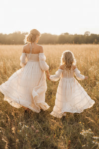 INDIE BLUE Women Women's Pippa Maxi (natural chiffon)