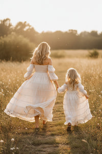 INDIE BLUE Women Women's Pippa Maxi (natural chiffon)