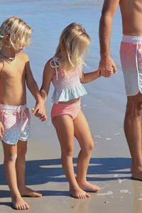 INDIE BLUE SWIM Surf Shorts (sundown ombre)