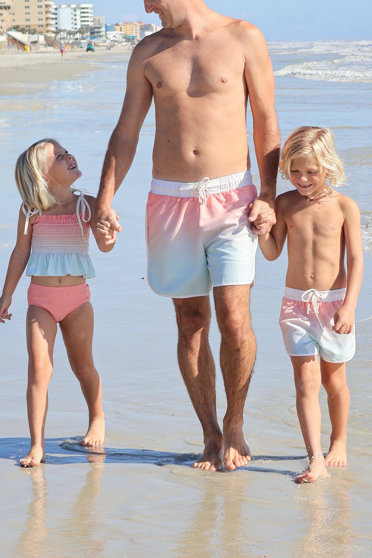 INDIE BLUE SWIM Surf Shorts (sundown ombre)