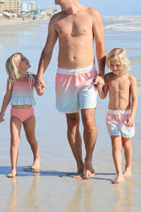 INDIE BLUE SWIM Surf Shorts (sundown ombre)