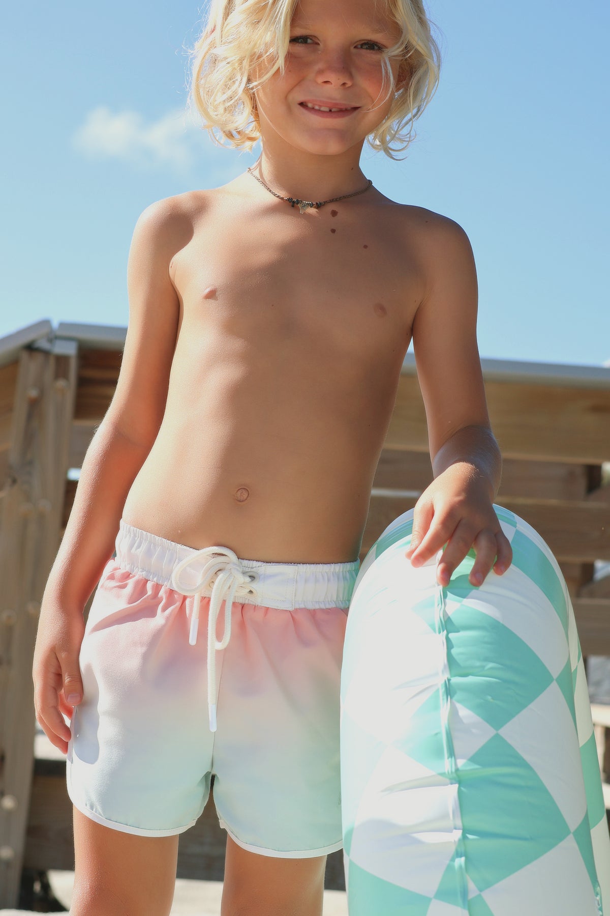 INDIE BLUE SWIM Surf Shorts (sundown ombre)