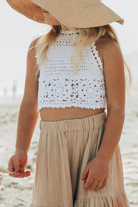 INDIE BLUE Accessories Chloe Halter (white)