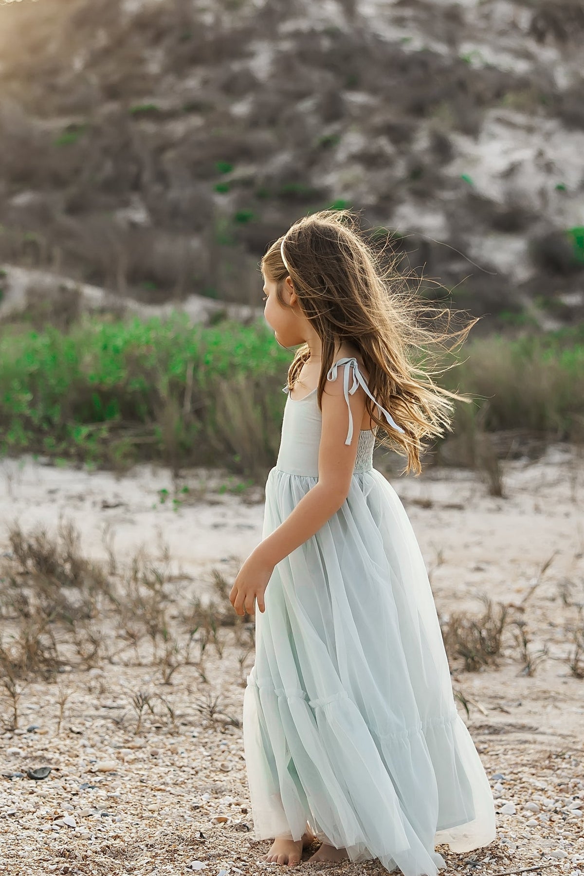 INDIE BLUE Dresses Jodi Maxi (airy blue tulle)
