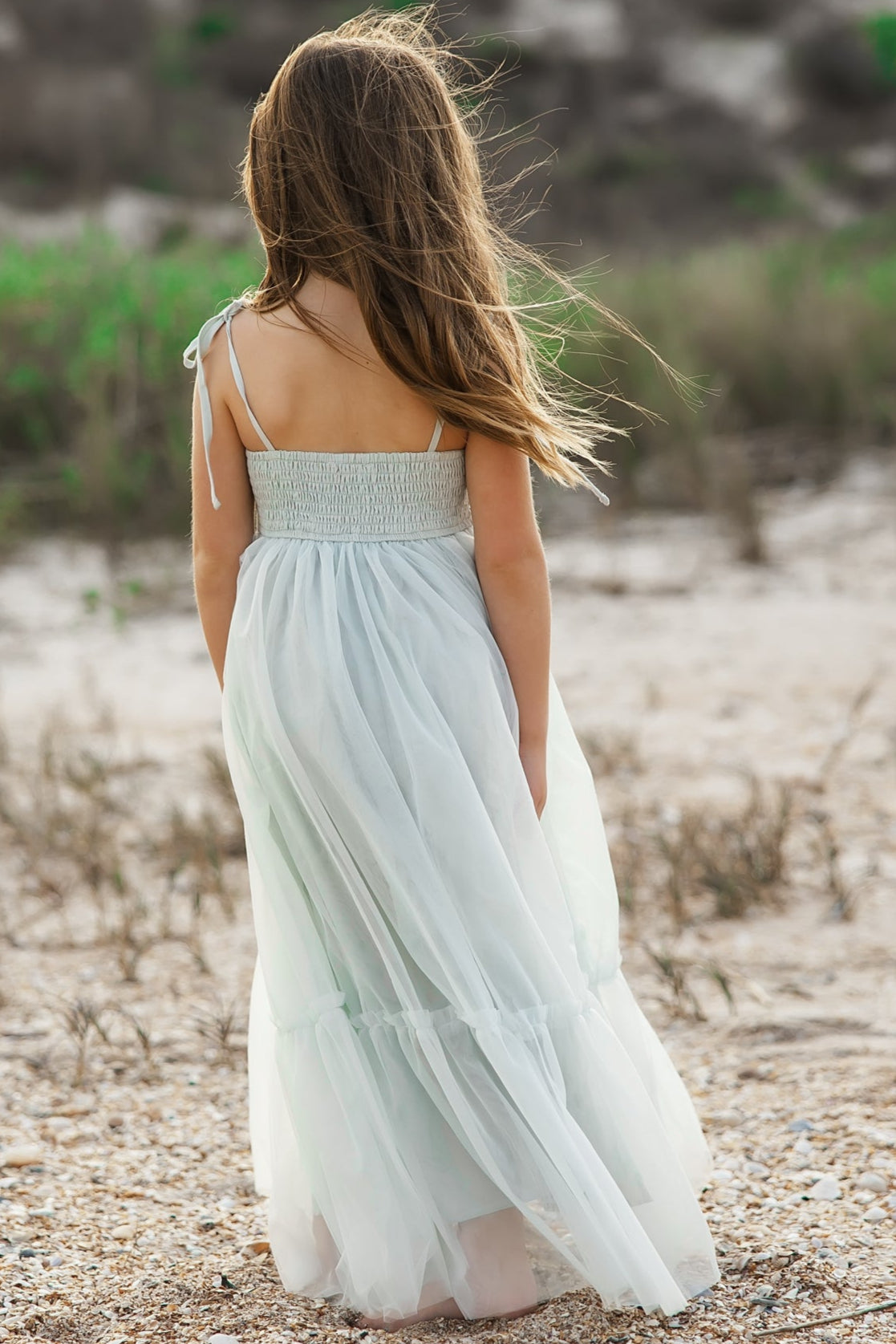 INDIE BLUE Dresses Jodi Maxi (airy blue tulle)