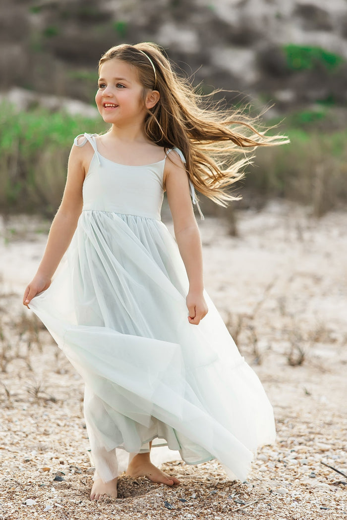 INDIE BLUE Dresses Jodi Maxi (airy blue tulle)