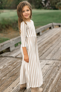 INDIE BLUE Romper Rita Romper (ash stripe) FINAL SALE