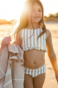 INDIE BLUE SWIM Scoopback Set (ash stripe)