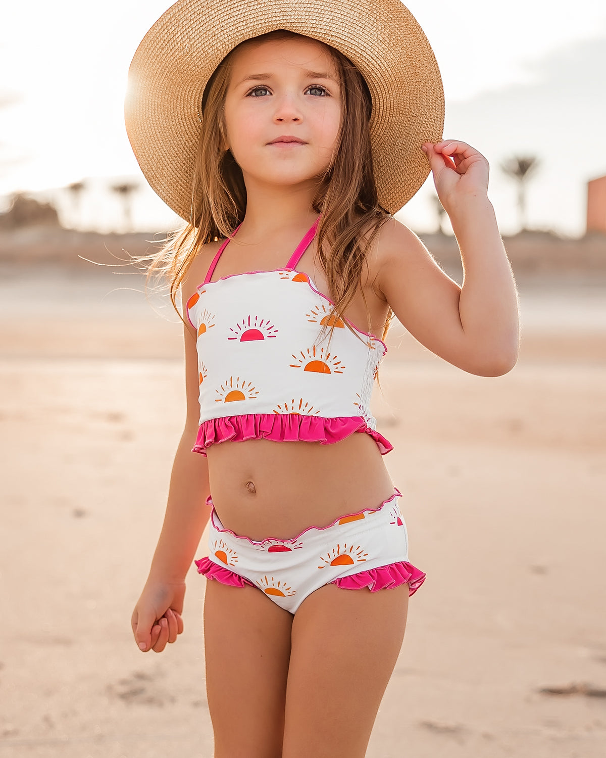 INDIE BLUE SWIM Halter Set (spice sun) FINAL SALE