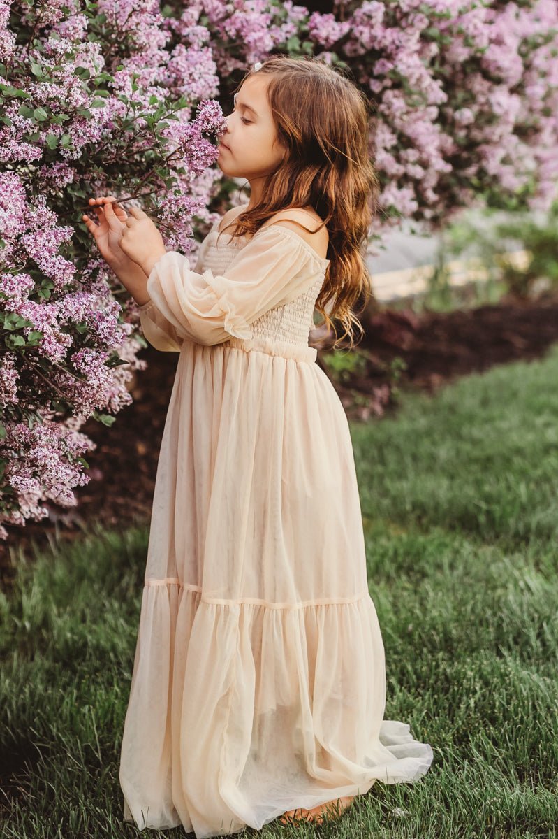 INDIE BLUE Dresses Pippa Maxi (natural tulle)