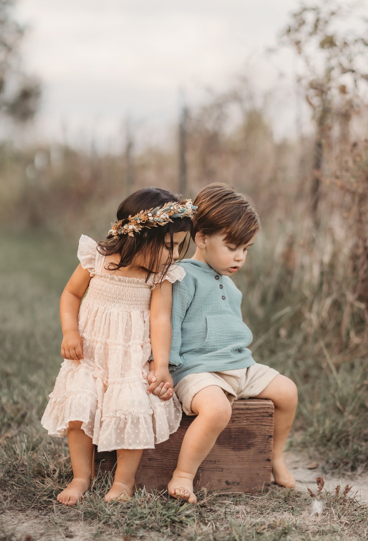 INDIE BLUE Boys Knox Hoodie (soft teal muslin)