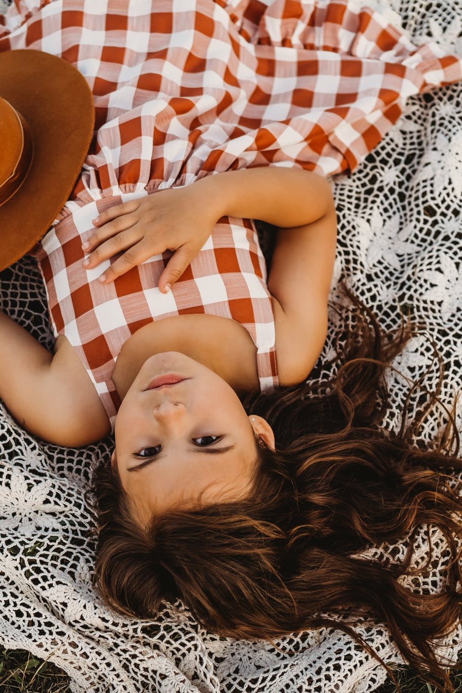 INDIE BLUE Dresses Tilly Pocket Dress (checkered spice)