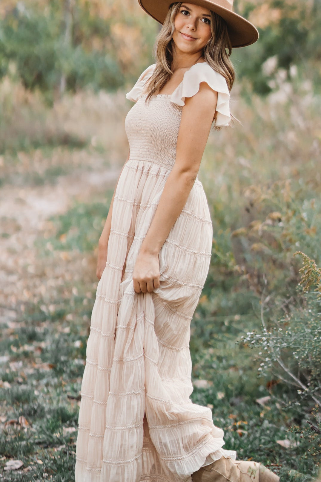 INDIE BLUE Women Women's Marabella Dress (natural chiffon)