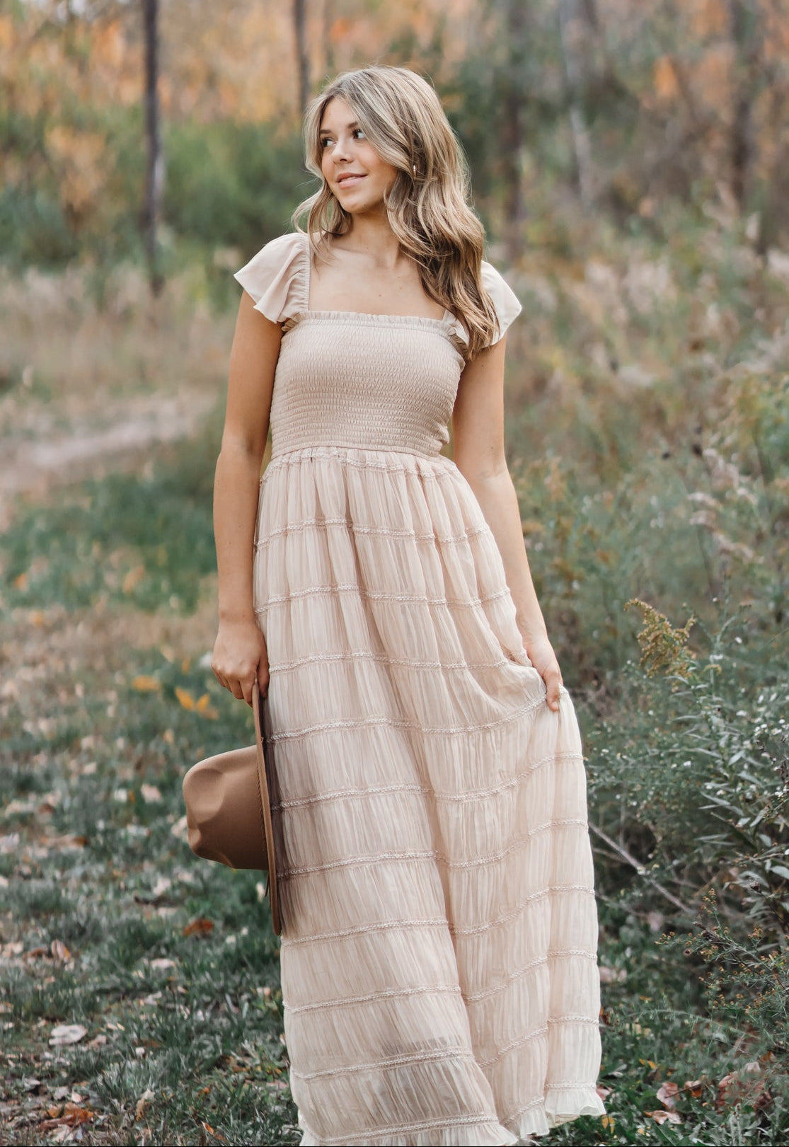 INDIE BLUE Women Women's Marabella Dress (natural chiffon)