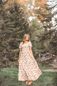 INDIE BLUE Women Women's Elle (mocha floral)