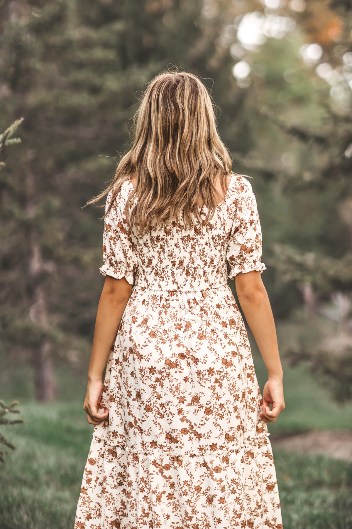 INDIE BLUE Women Women's Elle (mocha floral)