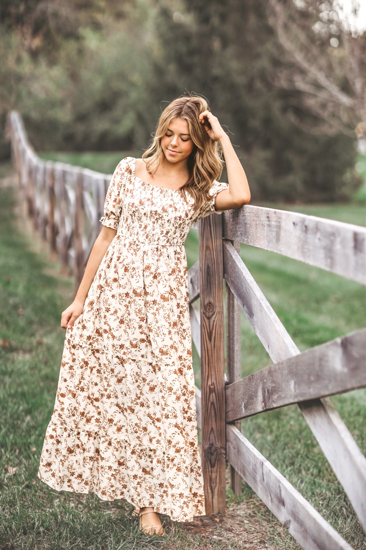 INDIE BLUE Women Women's Elle (mocha floral)