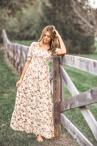 INDIE BLUE Women Women's Elle (mocha floral)