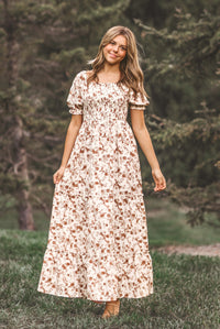 INDIE BLUE Women Women's Elle (mocha floral)