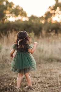 INDIE BLUE Dresses Fawn Dress (forest tulle)