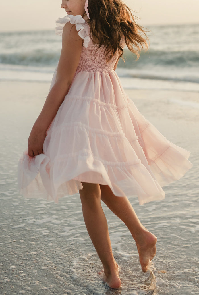 INDIE BLUE Dresses Pia Dress (pretty pink tulle)