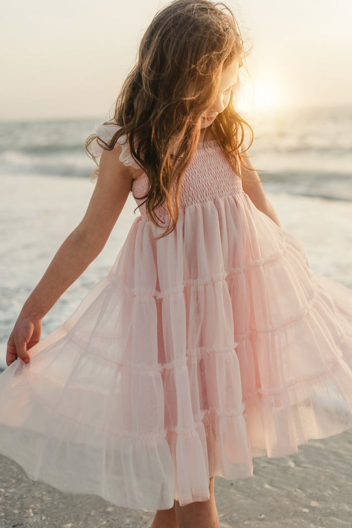 INDIE BLUE Dresses Pia Dress (pretty pink tulle)