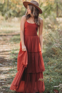 INDIE BLUE Women Women's Wendy Dress (venetian red tulle)