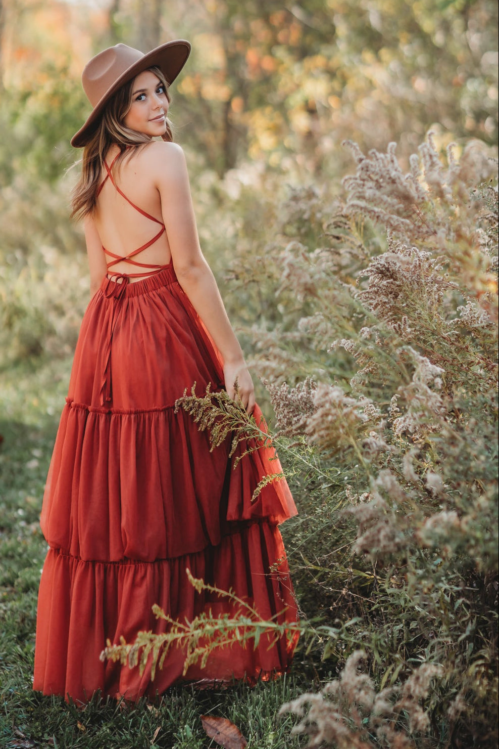 INDIE BLUE Women Women's Wendy Dress (venetian red tulle)