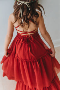 INDIE BLUE Dresses Wendy Dress (venetian red tulle)