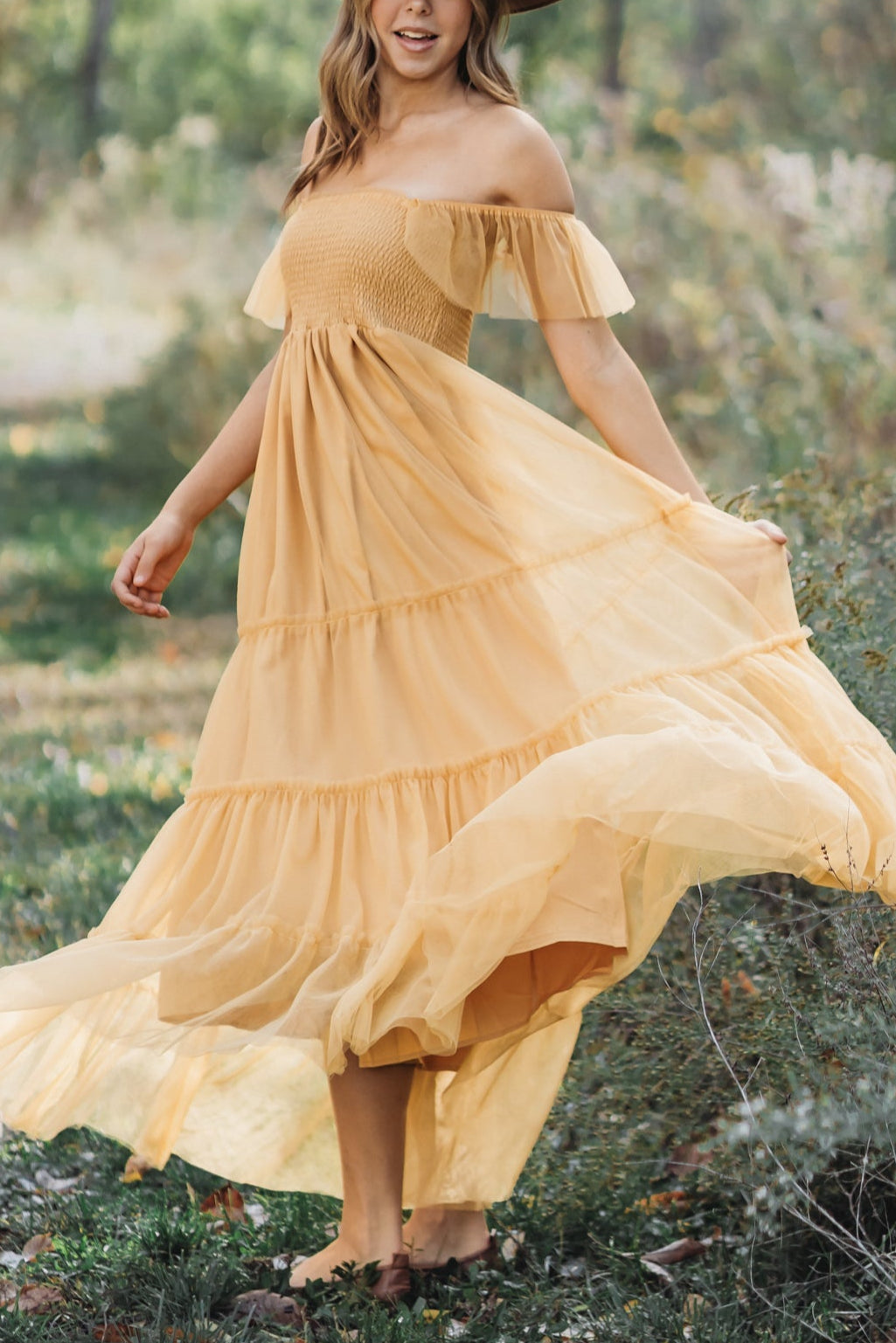 INDIE BLUE Women Women's Marabella Dress (saffron tulle)