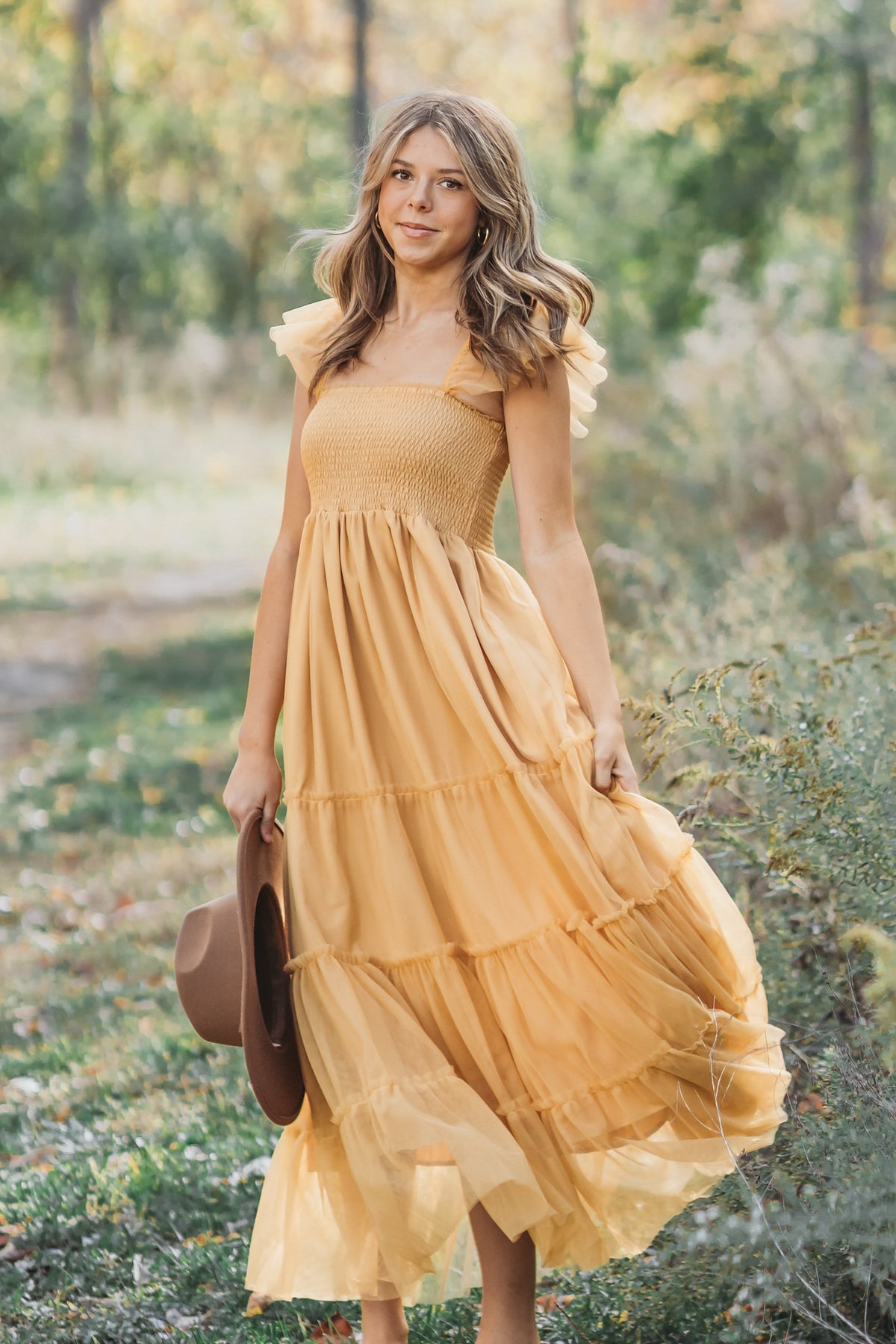 INDIE BLUE Women Women's Marabella Dress (saffron tulle)