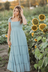 INDIE BLUE Women Women's Marabella Dress (blue swiss dot)