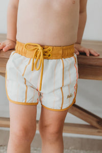 INDIE BLUE SWIM Surf Shorts (color stripes)