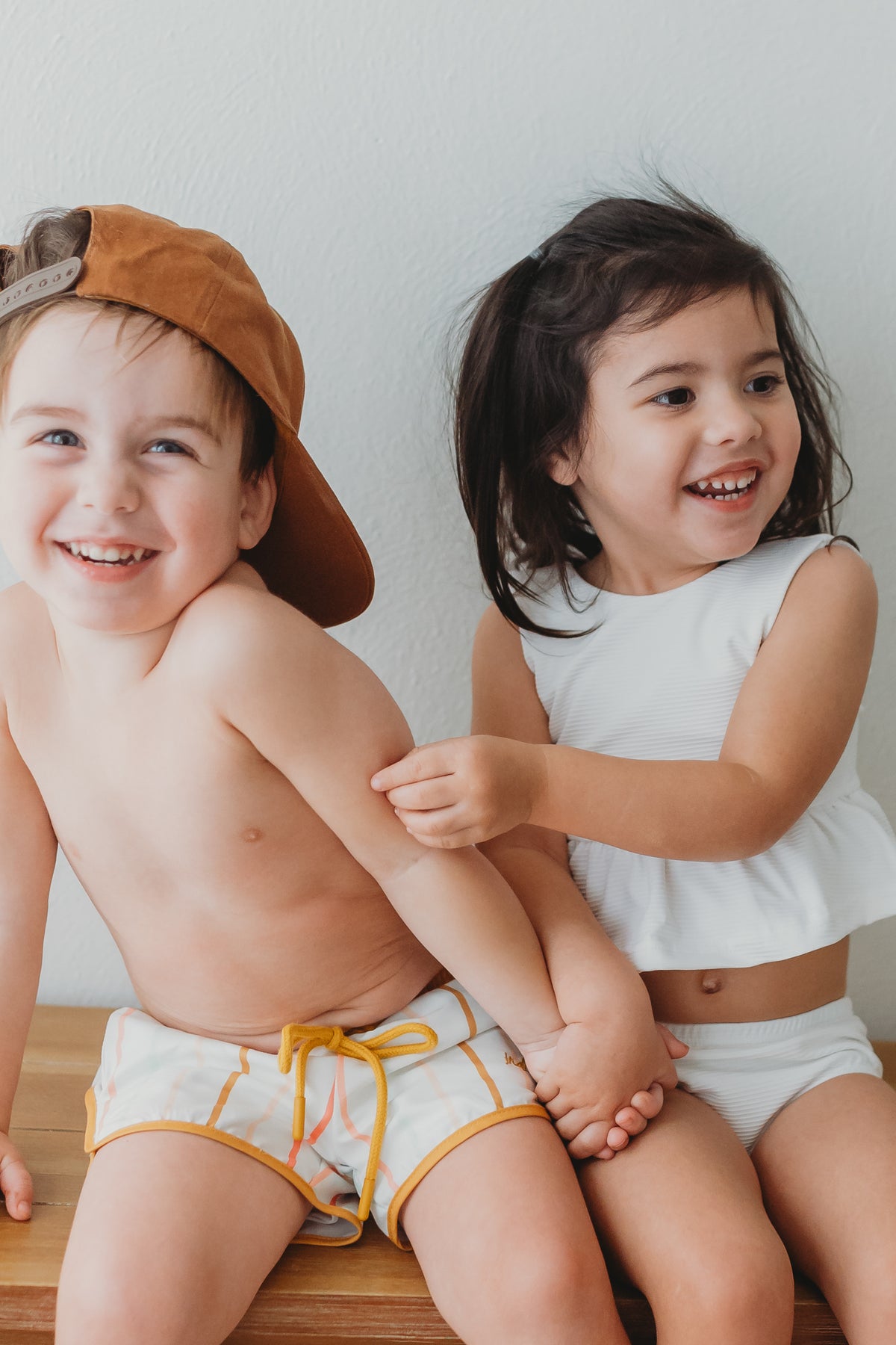 INDIE BLUE SWIM Surf Shorts (color stripes)