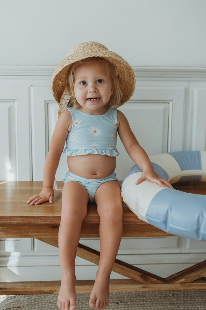 INDIE BLUE SWIM Scoopback Set (daisy) FINAL SALE
