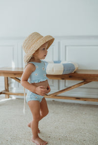 INDIE BLUE SWIM Scoopback Set (daisy) FINAL SALE