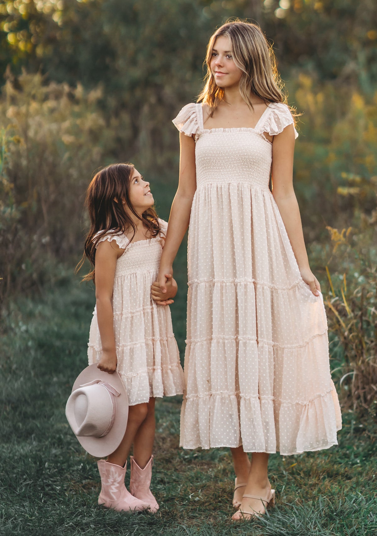 INDIE BLUE Women Women's Pia Dress (natural swiss dot)