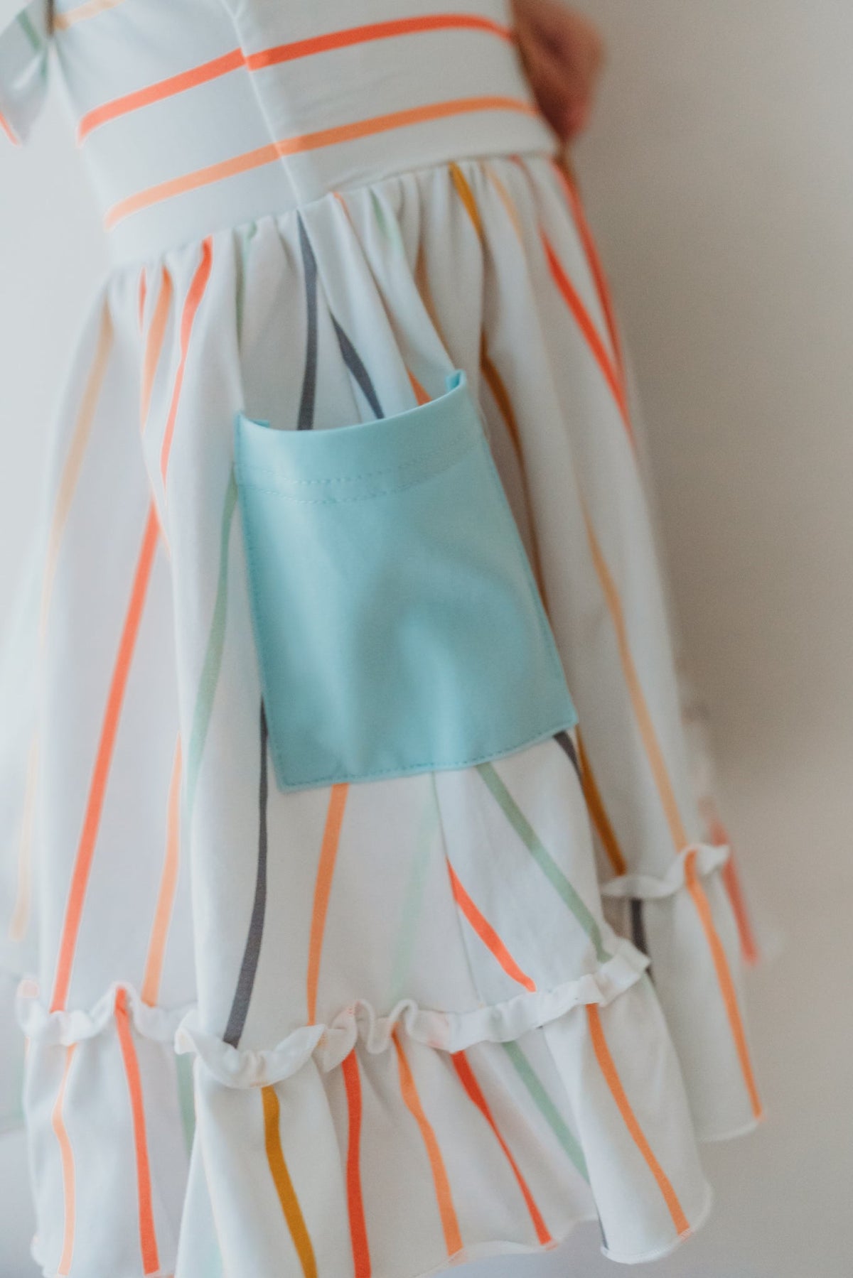 INDIE BLUE Dresses Bree Crossback Dress (color stripes) FINAL SALE