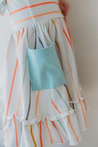 INDIE BLUE Dresses Bree Crossback Dress (color stripes) FINAL SALE