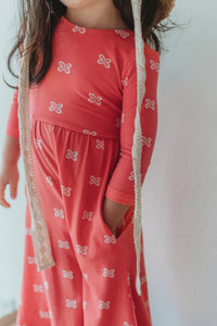 INDIE BLUE Romper Rita Romper (pink butterfly)