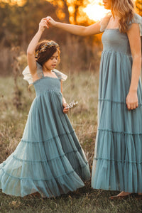 INDIE BLUE Women Women's Marabella Dress (soft teal tulle)