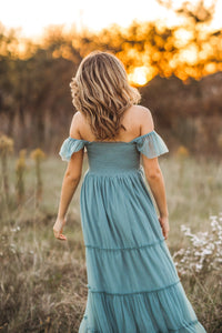 INDIE BLUE Women Women's Marabella Dress (soft teal tulle)