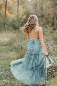 INDIE BLUE Women Women's Wendy Dress (soft teal tulle)