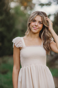 INDIE BLUE Women Women's Pia Dress (antique ivory tulle)