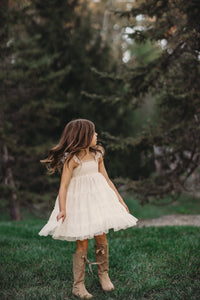 INDIE BLUE Dresses Pia Dress (antique ivory tulle)
