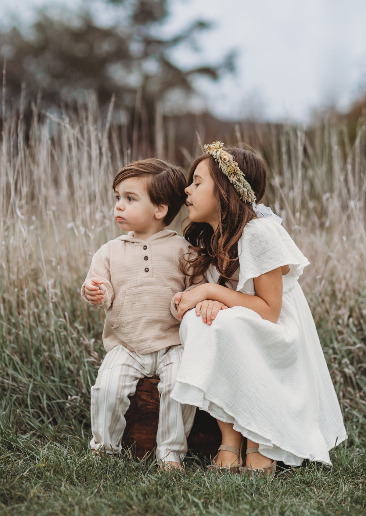 INDIE BLUE Dresses Fawn Dress (white muslin) FINAL SALE