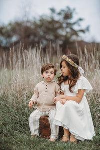 INDIE BLUE Dresses Fawn Dress (white muslin) FINAL SALE