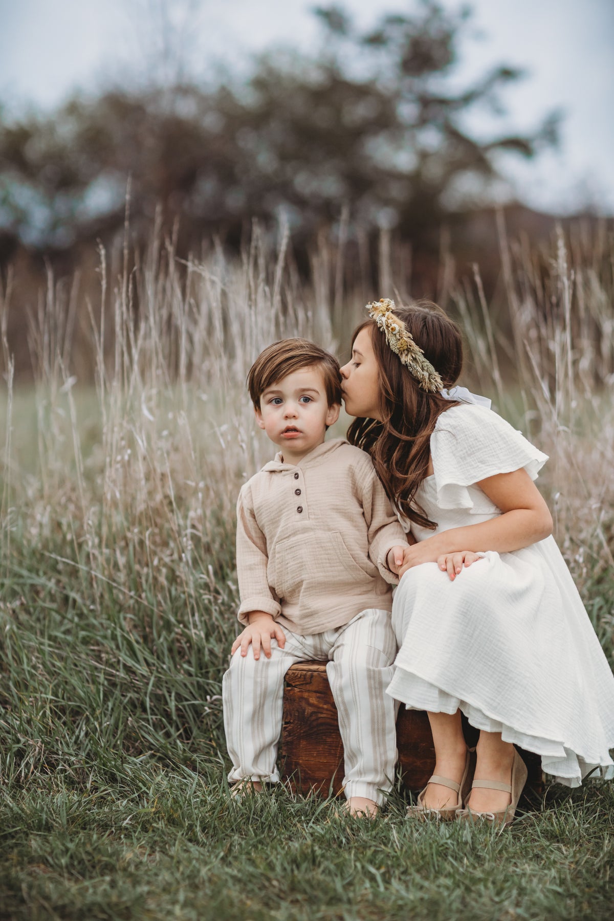 INDIE BLUE Dresses Fawn Dress (white muslin) FINAL SALE